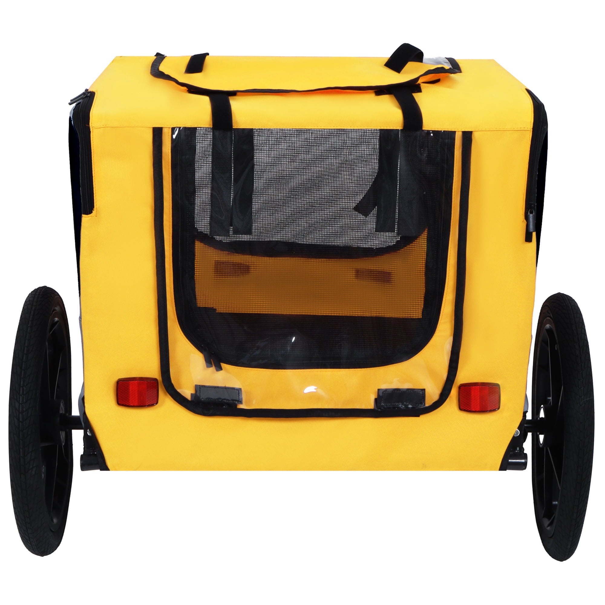 Pet Bike Trailer Dog/Cat Carrier with Detachable Dog Cart for Bicycle,Easy Folding Frame Pets Cart Suitable for Small and Medium
