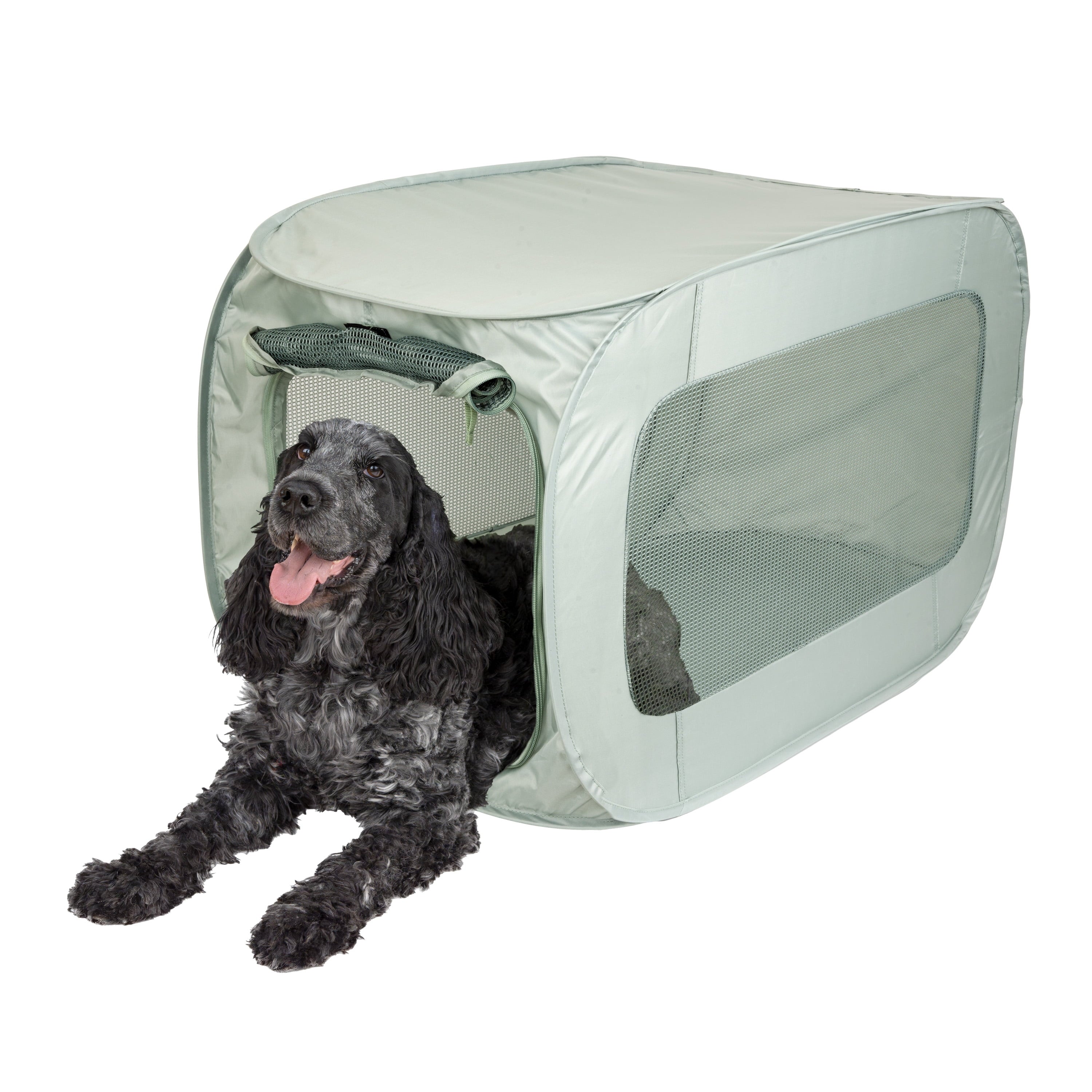 SportPet Designs Soft Sided Pop-Open Kennels, Light Green