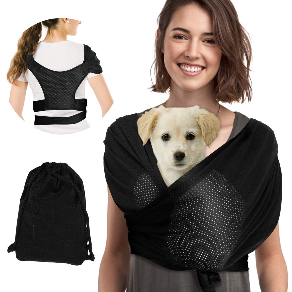 Dog Carriers for Small Dogs Front Facing Dog Sling Carrier Hands Free Cat Carrier Pet Sling Carrier Double Shoulder Strap Design Cat Sling Carrier Anti-Anxiety Cat Sling for Outdoor Travel Walking