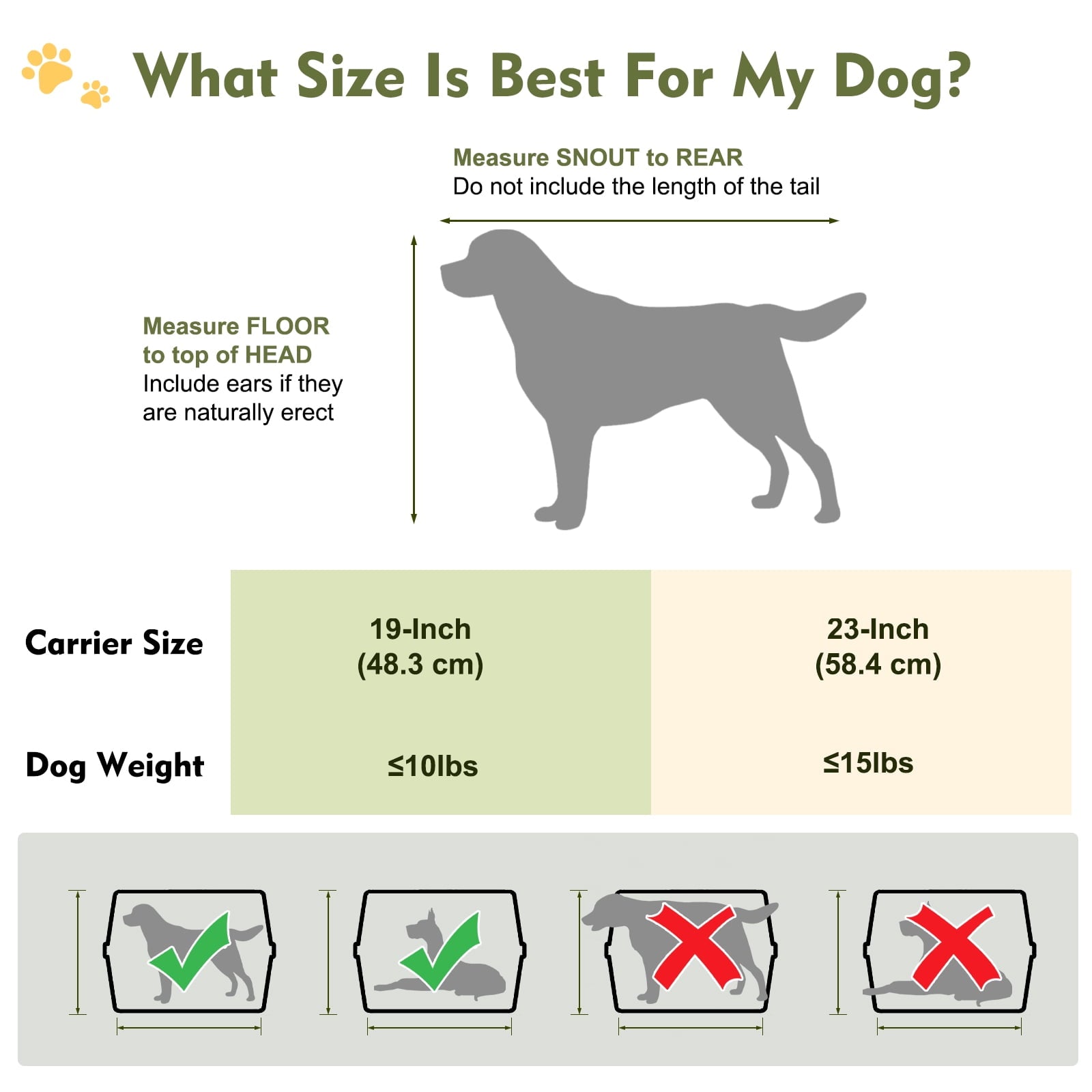 Fruggis Two-Door Dog Kennel with Top Opening, Plastic Dog Crate Porable for Pets up to 10 lbs, 19" - Taupe & Black