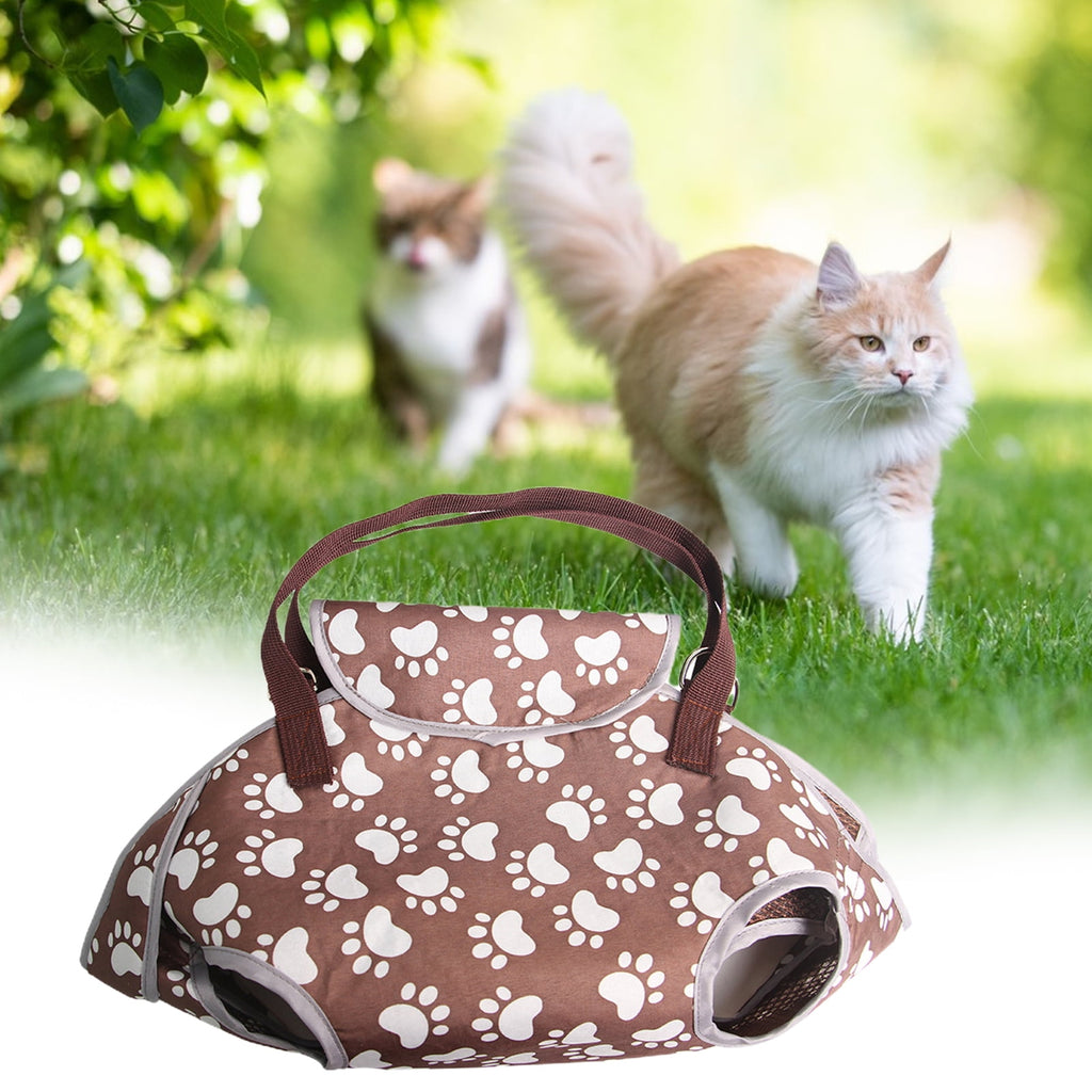 Kripyery Pet Carrier Bag Adjustable Strap Fastener Tape Breathable Cute Prints Handbag Outing Portable Cat Puppy Outdoor Travel Carrying Pouch Cat Supplies