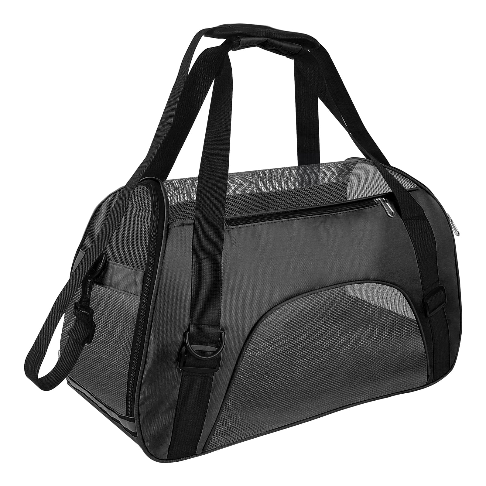 PcEoTllar Cat Carrier Airline Approved Pet Carrier, Dog Carrier, Puppy Carrier, Outdoor Carrier, Black