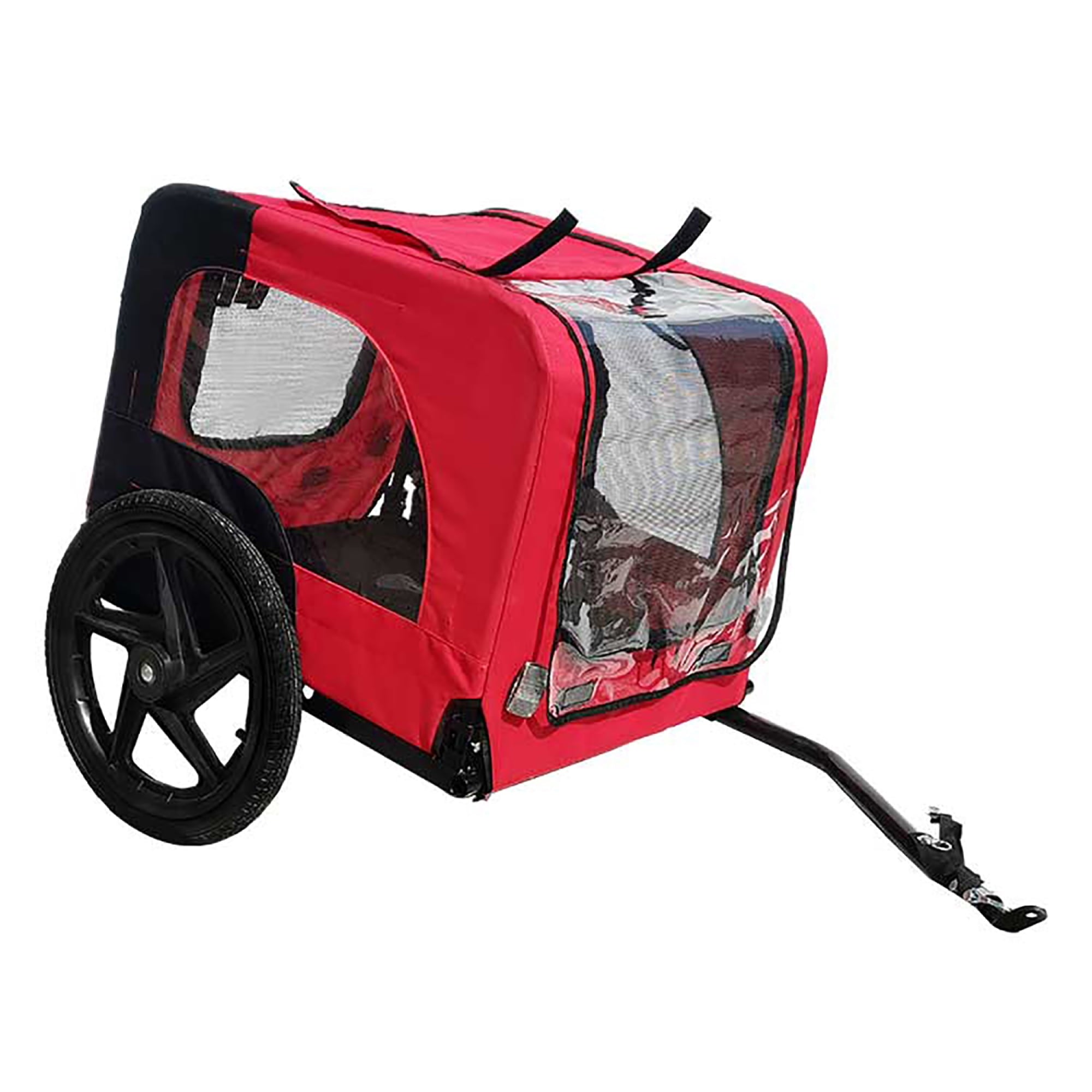 Pet Bike Trailer Dog/Cat Carrier with Detachable Dog Cart for Bicycle,Easy Folding Frame Pets Cart Suitable for Small and Medium