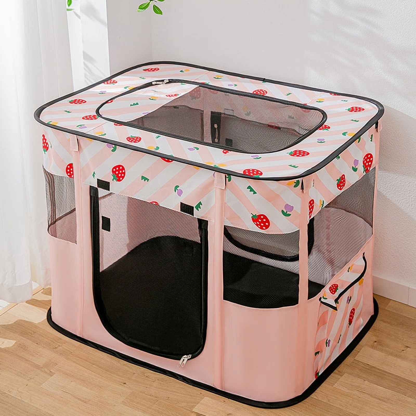 Collapsible Dog Crate Portable Cat Cage Pet Delivery Room Suitable for Dogs/Cats/Rabbits/Pets,ZBH,Blule