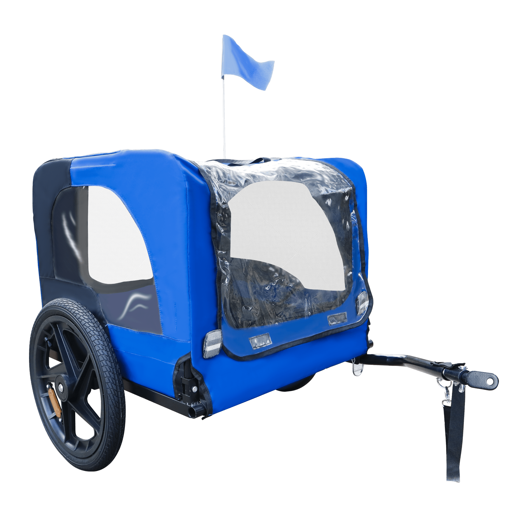 Pet Bike Trailer Dog/Cat Carrier with Detachable Dog Cart for Bicycle,Easy Folding Frame Pets Cart Suitable for Small and Medium