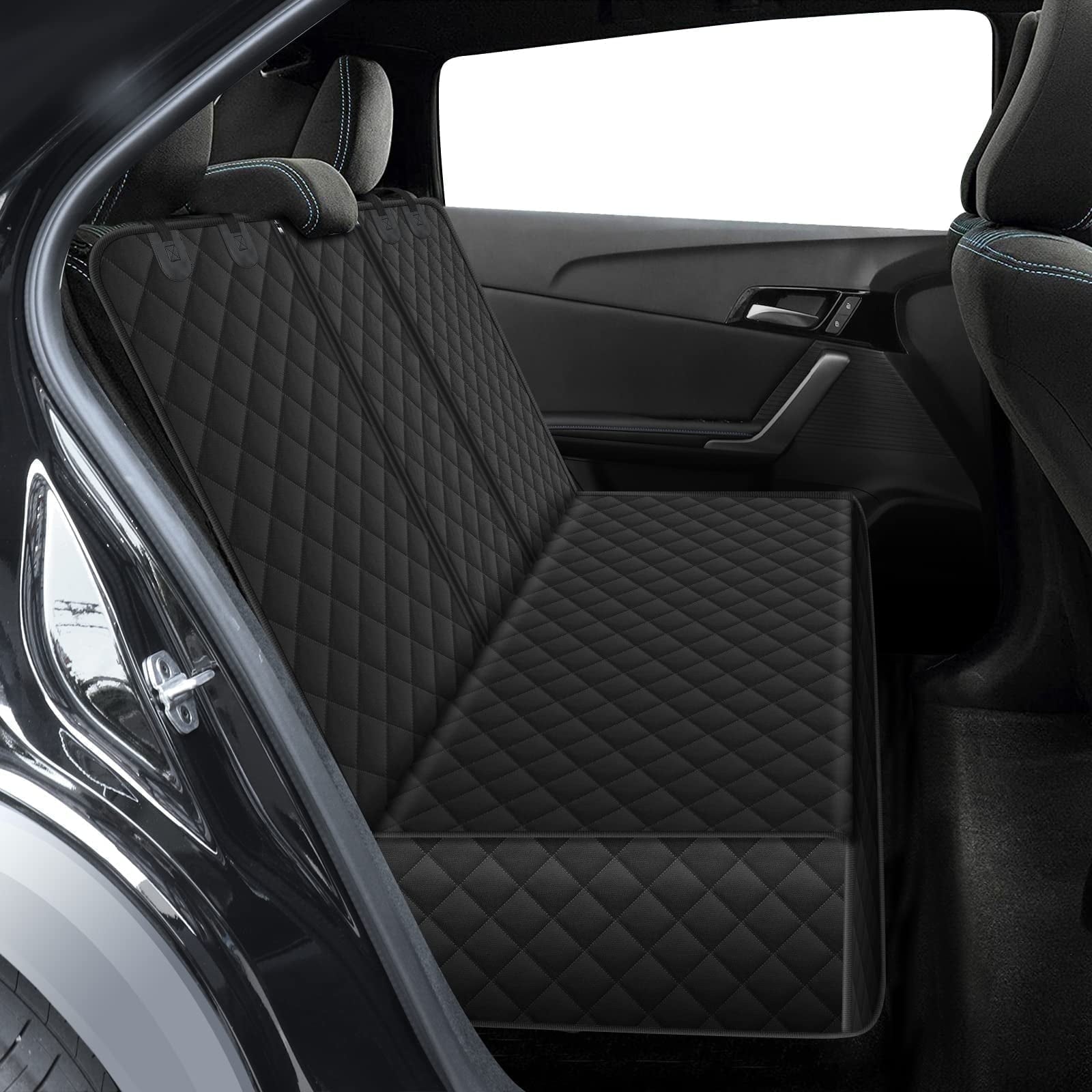 Yonktoo Dog Car Seat Cover for Back Seat, Waterproof, Scratchproof, Nonslip, Durable,Universal fit for Most Cars
