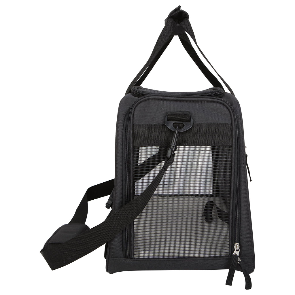 Small Pet Carrier, Black 19" x 12" x 12"