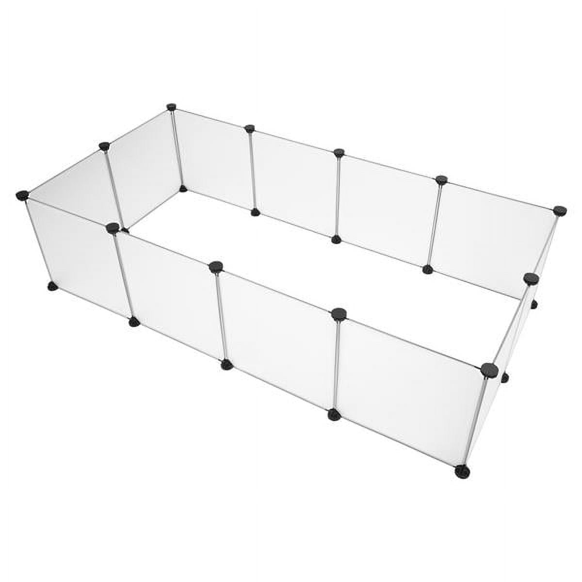 Small Pet Playpen, Portable Resin Pet Yard Fence Puppy Crate Kennel for Dog Cat Kitten Rabbit Ferret Guinea Pig Bunny Hedgehogs, Outdoor & Indoor(12 Panels)