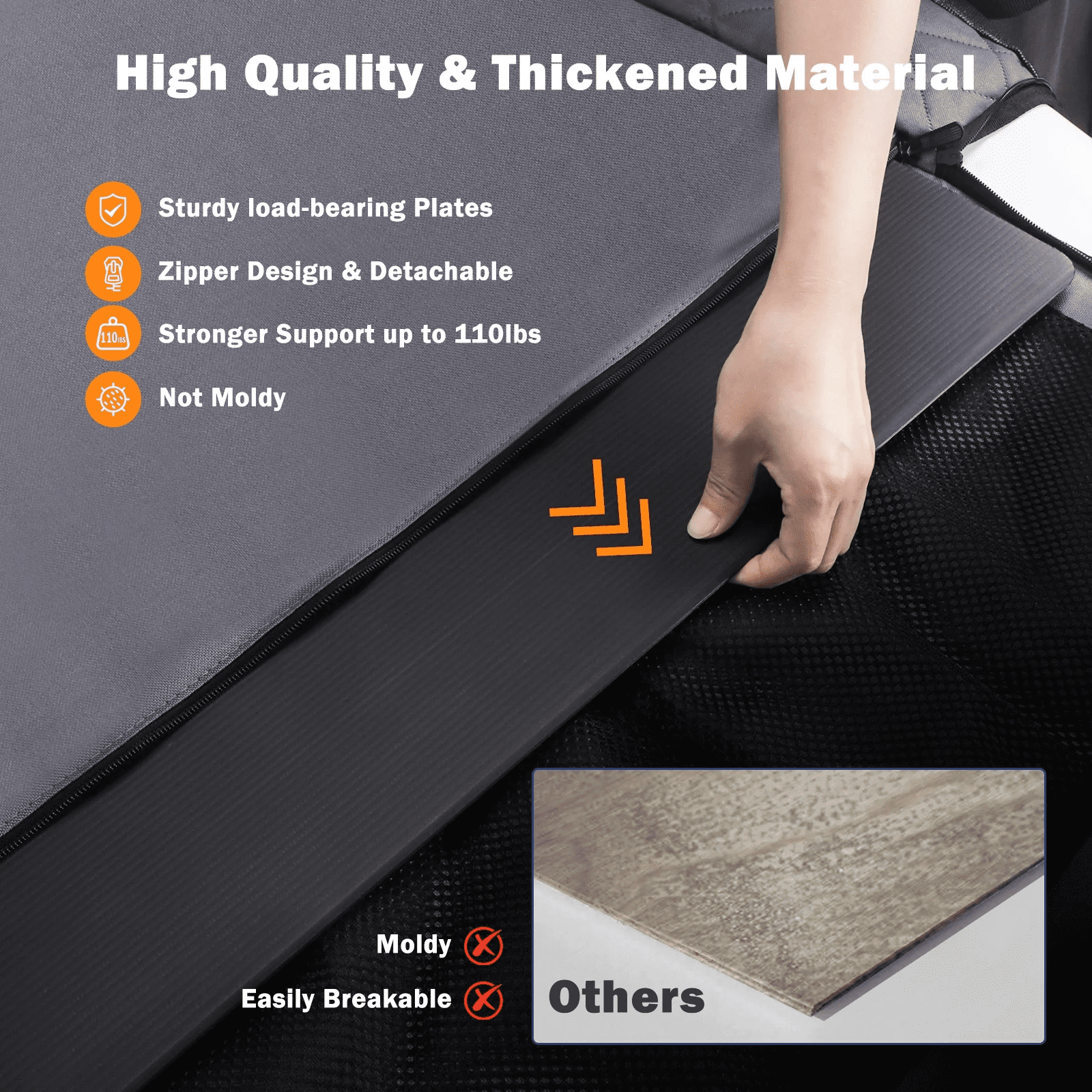 Dog Car Seat Large Size Dog with Hard Bottom,FurLove Waterproof Dog Hammock, Duty Scratch Proof Nonslip Durable with Mesh Window & Pocket, Covers for Cars Trucks, and SUVs, Gray